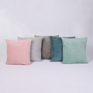 Pernă, material textil de catifea mentă, 60x60 cm - TP238768 - Img 3