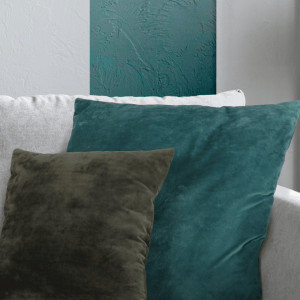 Pernă, material textil de catifea petrol, 60x60 cm - TP239005 - Img 19