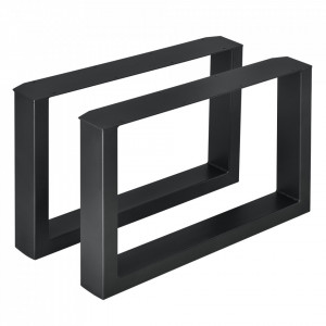 Picioare masa, set 2 buc 64 x 40 cm, negru - P57353522