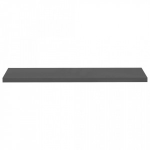 Raft de perete suspendat, gri extralucios, 120x23,5x3,8 cm, MDF - V323799V - Img 4