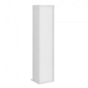 Raft pentru CD AANF-6401, 90 x 20 x 20 cm, PAL melaminat, alb cu 6 compartimente depozitare - P57657912 - Img 3
