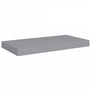 Rafturi de perete suspendate, 2 buc., gri, 50x23x3,8 cm, MDF - V323851V - Img 4
