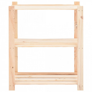 Rafturi depozitare 3 niveluri 3 buc. 80x38x90cm pin masiv 150kg - V3051118V - Img 4