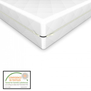 Saltea spuma rece cu husa matlasata, 70 x 140 x 11 cm, alb - P57854987 - Img 2