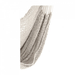 Scaun balansoar suspendabil, hamac, leagăn agăţat, alb, 130x100 cm - TP262391 - Img 4