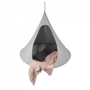 Scaun balansoar suspendabil, leagăn agăţat, gri, 150x150x150 cm - TP262376
