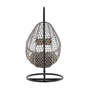 Scaun balansoar suspendabil, leagăn agăţat, gri, 82x80x197 cm - TP278048 - Img 20