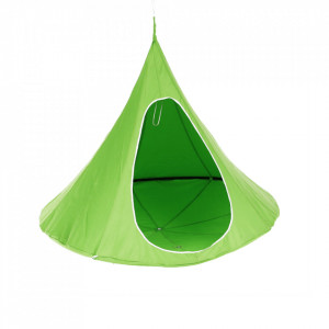 Scaun balansoar suspendabil, leagăn agăţat, verde, 120x120x150 cm - TP262373 - Img 15