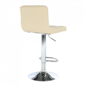 Scaun bar, piele ecologică bej/crom - TP175172 - Img 19
