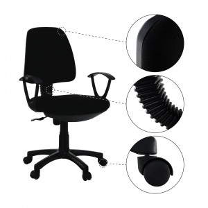 Scaun birou, negru, 60x52x90-100 cm - TP255136 - Img 14