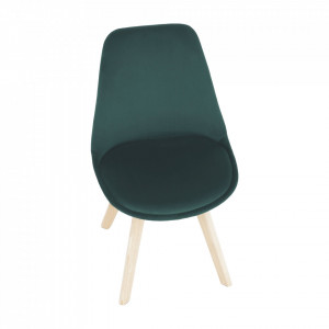 Scaun, catifea Velvet smarald/lemn fag - TP284339 - Img 6