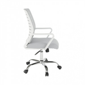 Scaun de birou, alb și gri, 56x57,5x97,5-103 cm - TP228546 - Img 20
