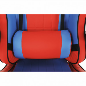 Scaun de birou, gaming, albastru și roşu, 64x60x122-132 cm - TP279408 - Img 11