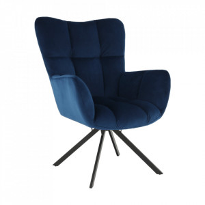 Scaun de design, ţesătură albastră - TP265011 - Img 15