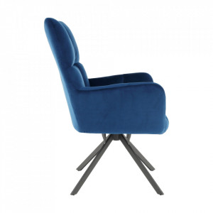 Scaun de design, ţesătură albastră - TP265011 - Img 20