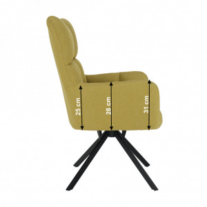 Scaun de design ţesătură fistic - TP276607 - Img 18