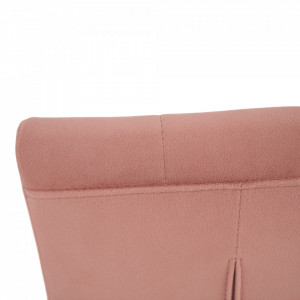 Scaun de masă, ţesătură de catifea roz / crom - TP285444 - Img 11