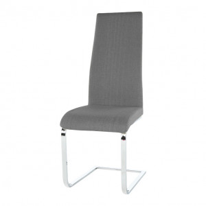 Scaun dining, material textil gri închis/crom - TP182176 - Img 16