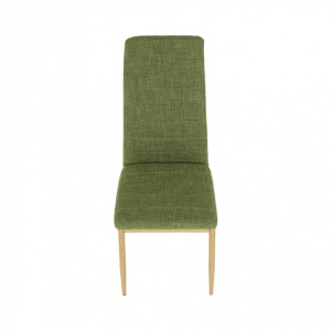 Scaun, material textil verde/cadru metalic fag - TP201240 - Img 9