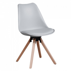 Scaun pivotant elegant, gri deschis - TP288203 - Img 1