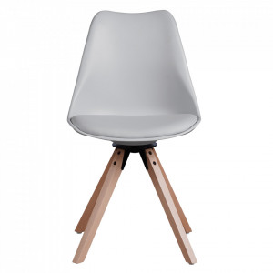 Scaun pivotant elegant, gri deschis - TP288203 - Img 2