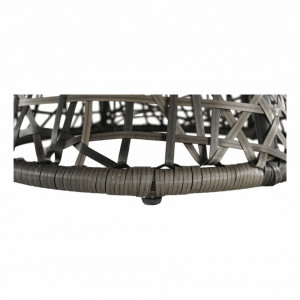 Scaun pivotant, fotoliu rotativ cu pernă, gri, 91x90 cm - TP258663 - Img 15