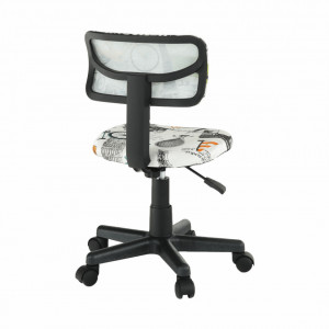 Scaun rotativ, ţesătură model, 39x46x72/84 cm - TP204127 - Img 14