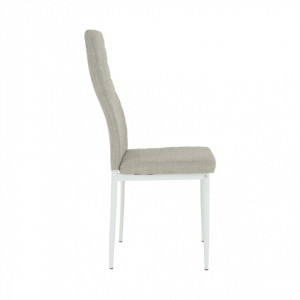 Scaun, textil bej/metal alb - TP201233 - Img 16
