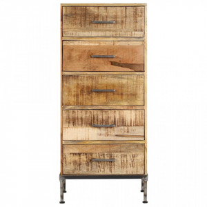 Scrin, 45x35x106 cm, lemn masiv de mango - V247806V - Img 2