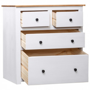 Servanta, alb, 80 x 40 x 83 cm, lemn de pin - V282657V - Img 3