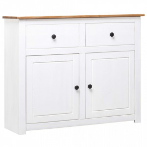 Servanta, alb, 93x40x80 cm, lemn masiv pin - V282699V - Img 1