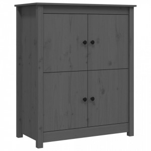 Servantă, gri, 83x41,5x100 cm, lemn masiv de pin - V821509V