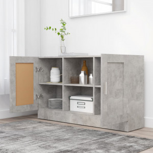 Servanta, gri beton, 120 x 30,5 x 70 cm, PAL - V802781V - Img 3