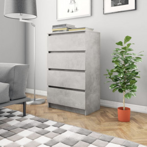 Servanta, gri beton, 60 x 35 x 98,5 cm, PAL - V800535V