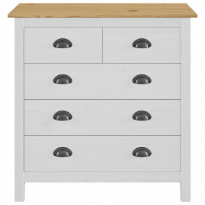 Servanta Hill Range, alb, 79 x 40 x 80 cm, lemn masiv de pin - V288918V - Img 4