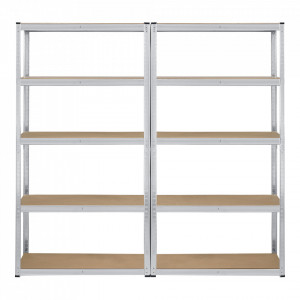 Set 2 bucati raft, 180 x 90 x 40 cm, argintiu - P77100893 - Img 4