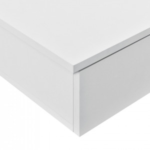 Set 2 bucati raft de perete Infinity2 cu compartiment pentru depozitare , 60 x 24 x 12,6 cm, PAL, alb - P58845546 - Img 3