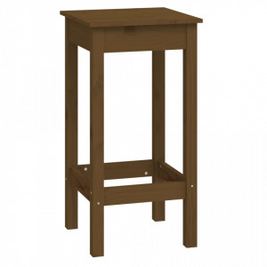 Set mobilier de bar, 9 piese, maro miere, lemn masiv de pin - V3124720V - Img 4