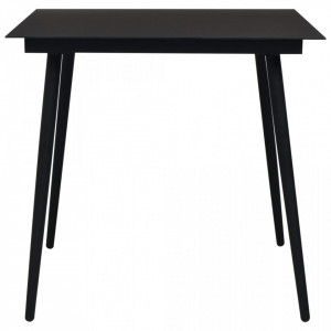 Set mobilier de exterior, 5 piese, negru, franghie si otel - V48569V - Img 3