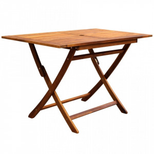 Set mobilier de exterior pliabil, 5 piese, lemn masiv de acacia - V44056V - Img 2