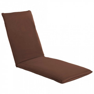 Șezlong pliabil, maro, țesătură oxford - V316049V