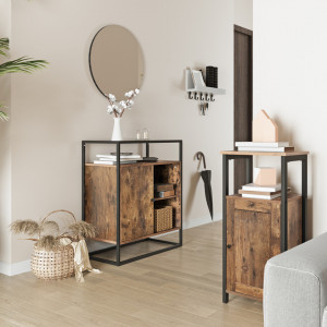 SOCOMI4 - Comoda stil Industrial, 70 x 35 x 80 cm - Img 1
