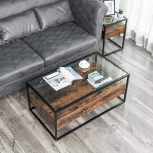 SOMCI3 - Masuta cafea stil Industrial, 106 x 57 x 45 cm - Img 4