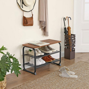 SOPANI4 - Pantofar cu rafturi stil Industrial, 66 x 45 x 30cm cm - Img 2