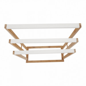 Stand pt. prosoape, bambus și alb, 54x24x82 cm - TP234014 - Img 14