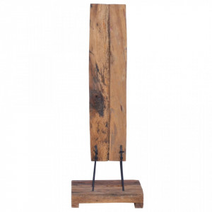 Suport 6 sticle de vin, 35x35x100 cm, lemn masiv de tec - V288809V - Img 4