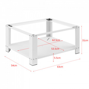 Suport masina de spalat, otel/alb 63 x 54 x 31 cm - P71891047 - Img 4
