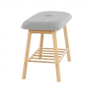 Taburet bambus maro si gri, 60x30x45 cm - TP227804 - Img 6