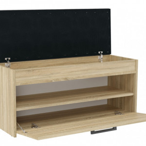 TEBAS104 - Bancuta, pantofar, 100x 35 x 49 cm, Sonoma, PAL - Img 3