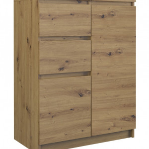 TECOAR105 - Comoda 70 x 40 x 97 cm, Stejar Artisan